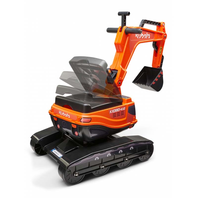 Kubota KX080-4 Ride On Excavator with Helmet and Opening Seat