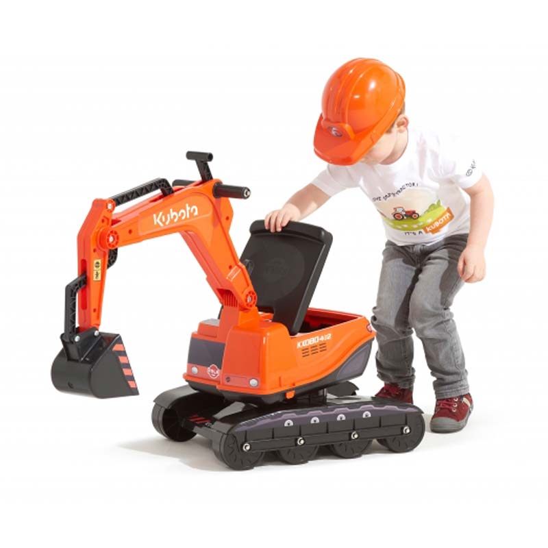Kubota KX080-4 Ride On Excavator with Helmet and Opening Seat