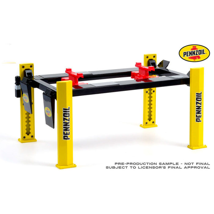 1/18 Four Post Lift, Pennzoil by Greenlight