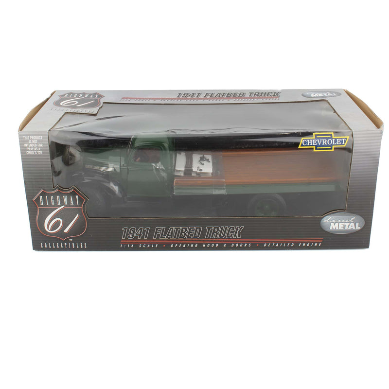 1/16 1941 Chevy Green Flatbed Truck, Highway 61 Collectibles by Die-Cast Promotions