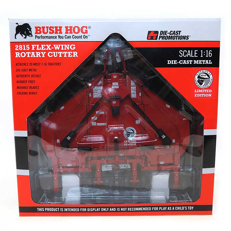 1/16 Bush Hog 2815 Flex Wing Rotary Cutter by DCP, 2014 National Farm Machinery Show Edition