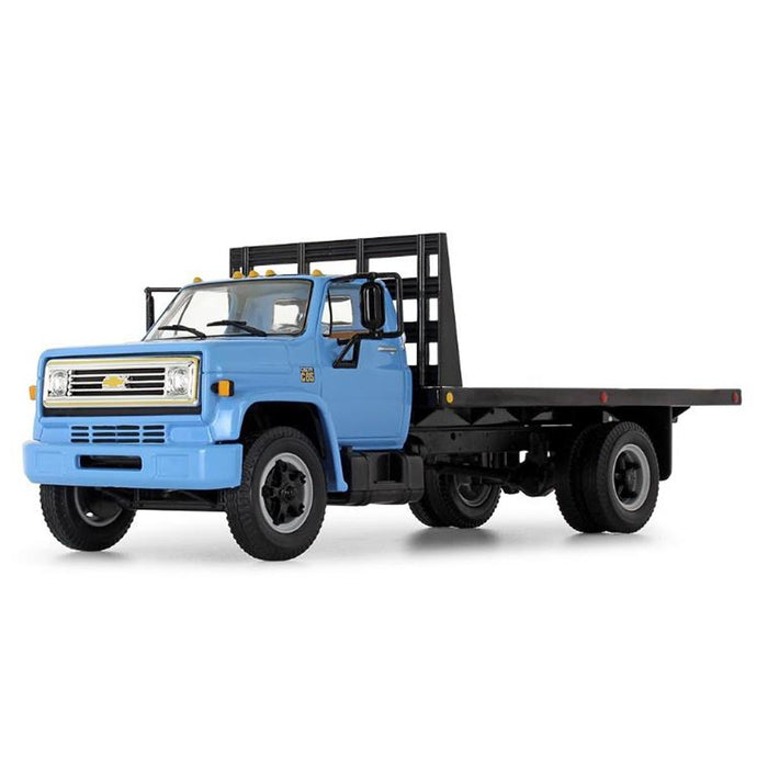 1/64 Blue 1970s Chevrolet C65 Flatbed Truck, DCP by First Gear