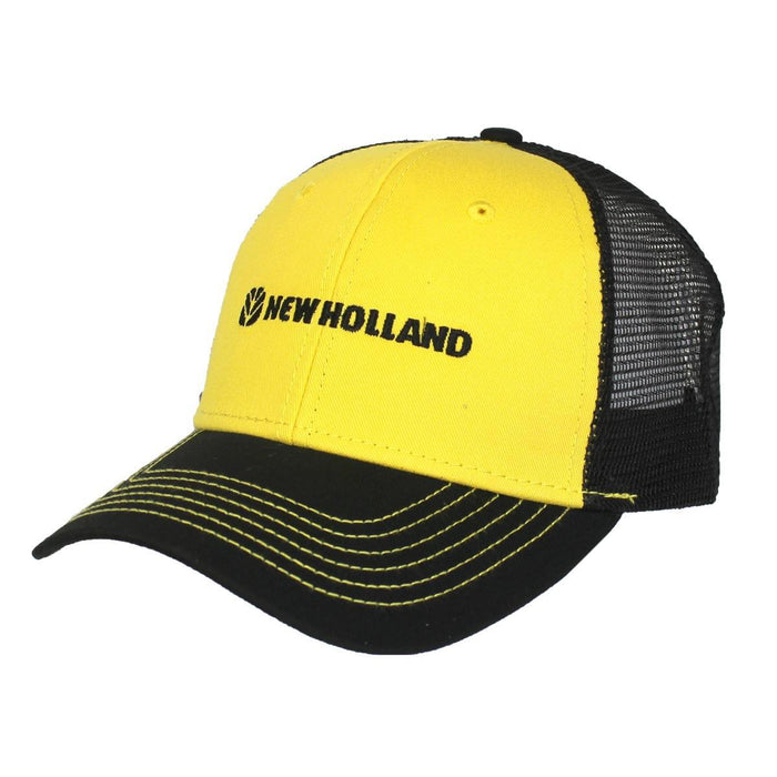 New Holland Yellow Twill and Black Mesh Back Cap