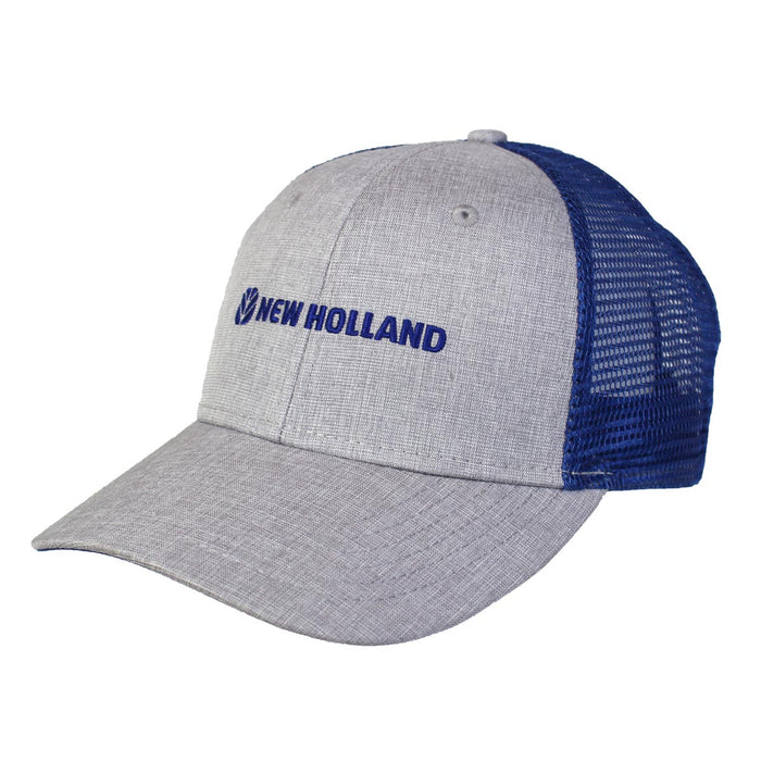 New Holland Cap with Gray Twill Front & Blue Mesh Back