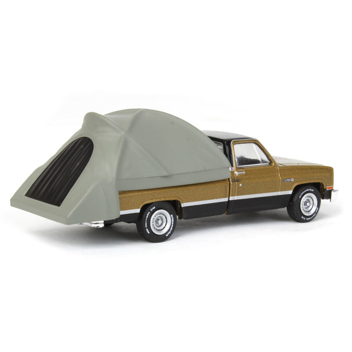1/64 1984 GMC Sierra Classic with Modern Truck Bed Tent, Great Outdoors Series 1