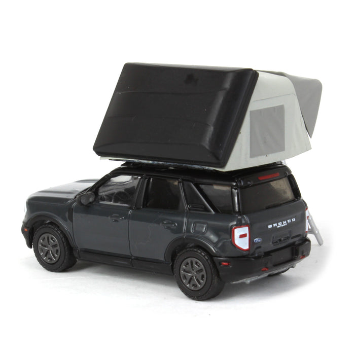 1/64 2021 Ford Bronco Sport with Modern Rooftop Tent, Great Outdoors Series 1