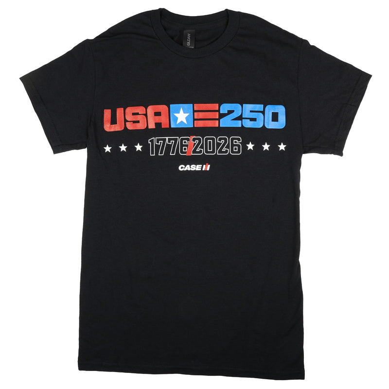 Case IH 250 USA Black Short Sleeve T-Shirt