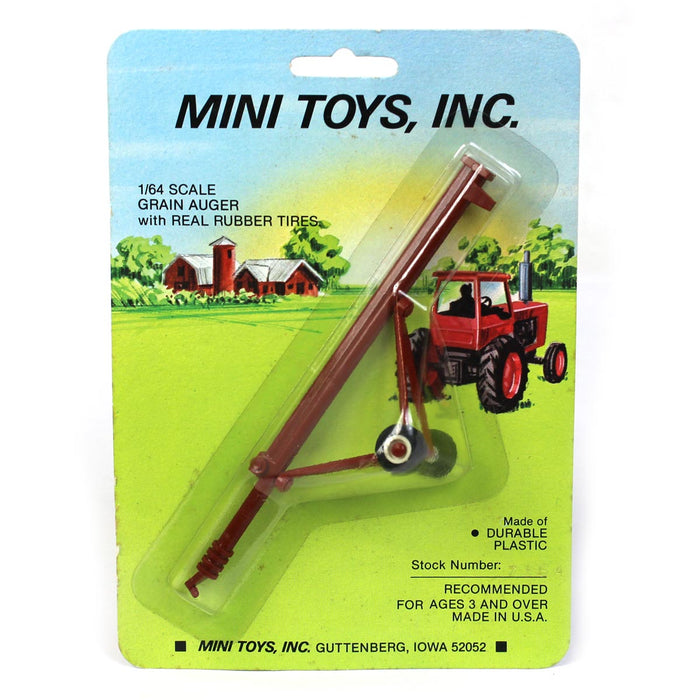 1/64 Red Grain Auger with Real Rubber Tires