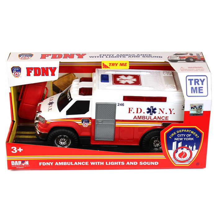 12" FDNY Ambulance with Lights & Sound