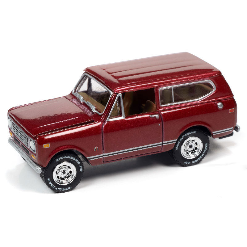 1/64 1979 International Scout II Truck by Johnny Lightning, Deep Red Metallic