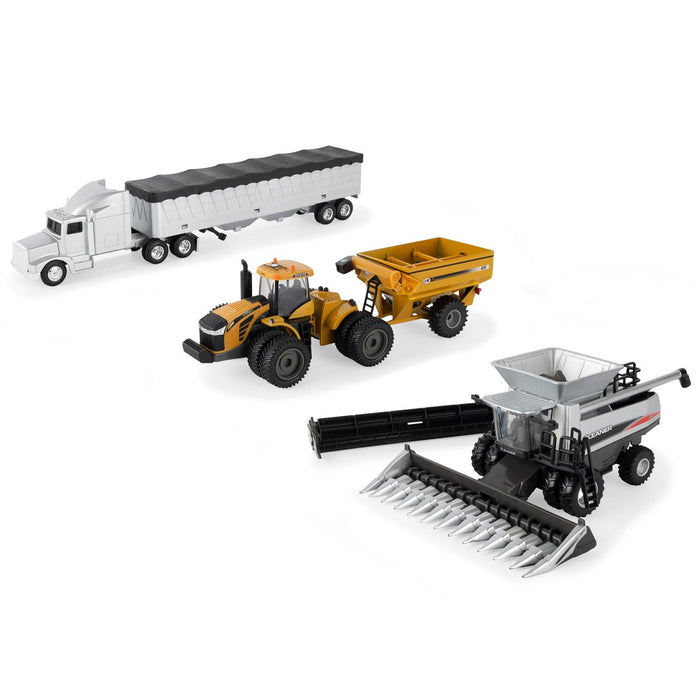 1/64 AGCO 4 Piece Harvesting Set with Gleaner A86 Combine