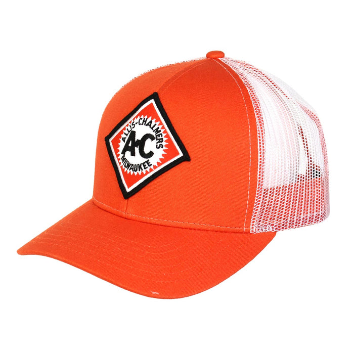 Vintage Allis Chalmers Logo White Mesh Back Hat