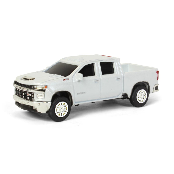 1/64 2020 Chevy Silverado LT, White, Collect N Play by ERTL