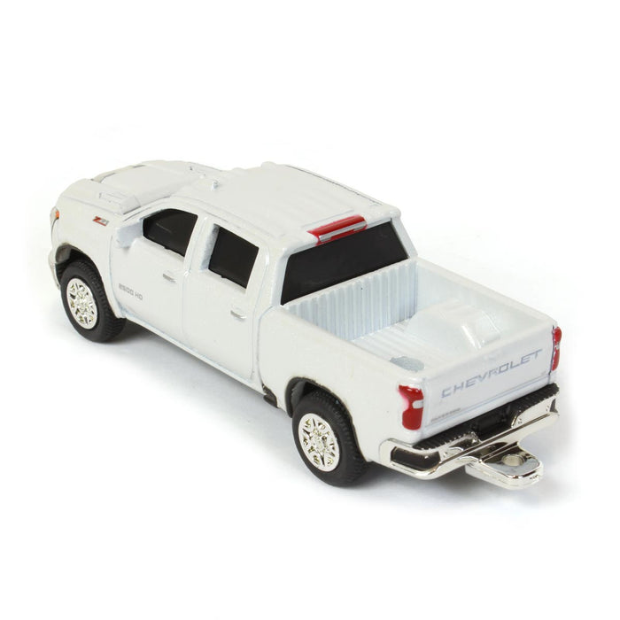 1/64 2020 Chevy Silverado LT, White, Collect N Play by ERTL