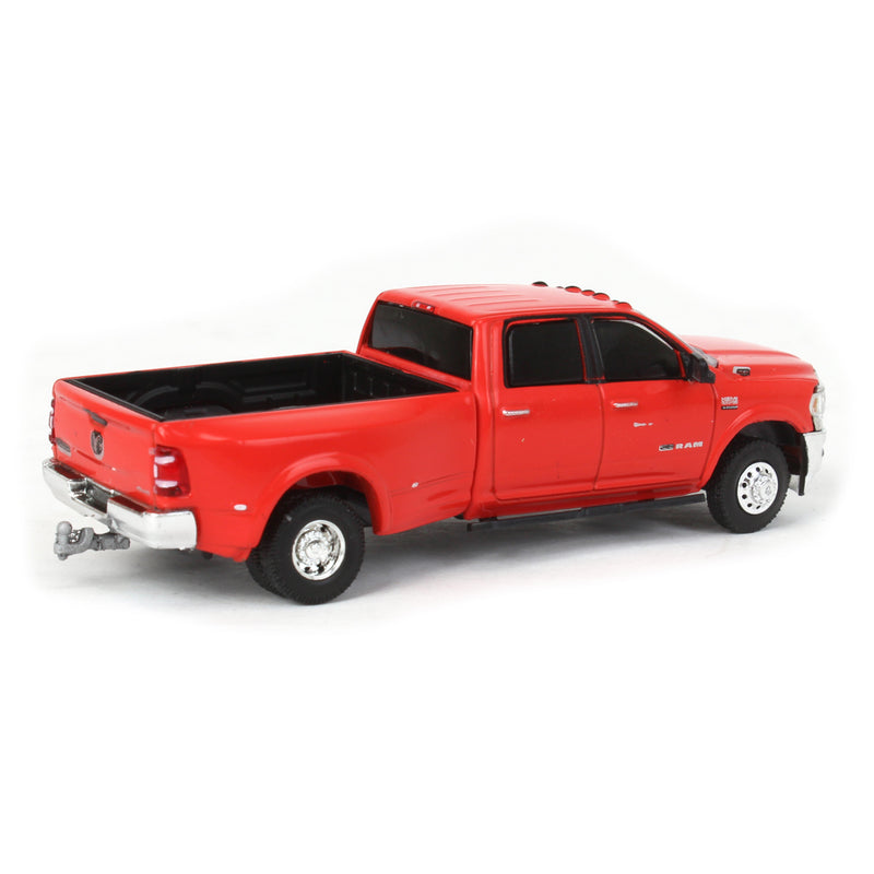 1/64 2021 RAM 3500 Dually Pickup Truck, Longhorn Edition, Flame Red