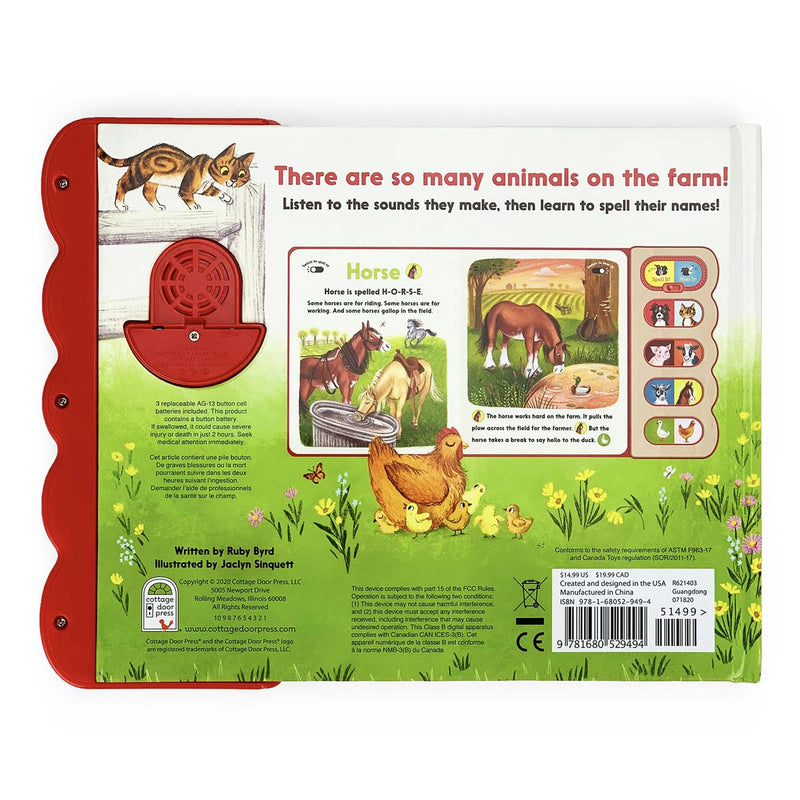 Farm Animals, Interactive Sound Board Book