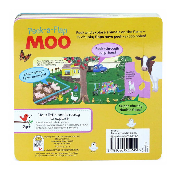 Moo Peek-a-Flap Board Book