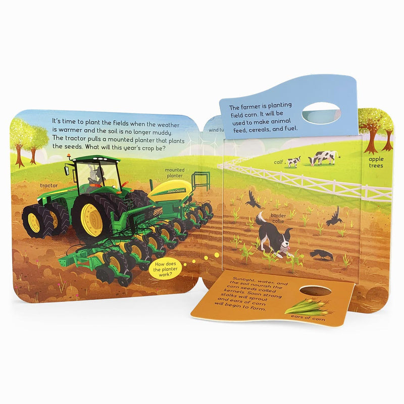 John Deere Dirt Peek-a-Flap Board Book