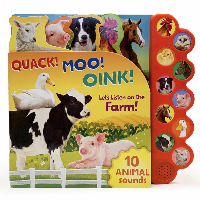 Quack! Moo! Oink! Let's Listen to the Farm Sound Board Book