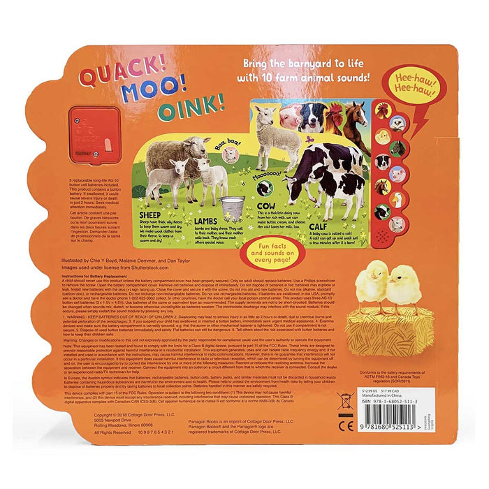 Quack! Moo! Oink! Let's Listen to the Farm Sound Board Book