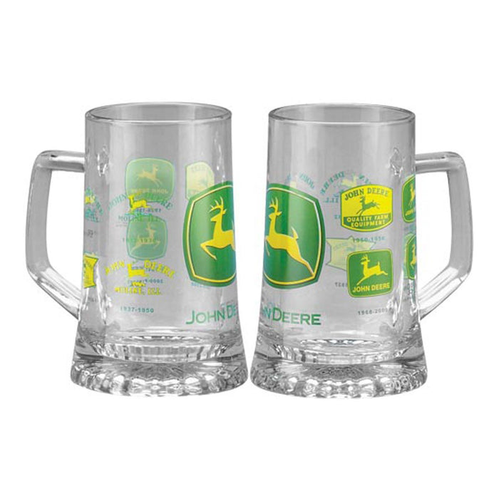 John Deere Historical Trademark Glass Mug