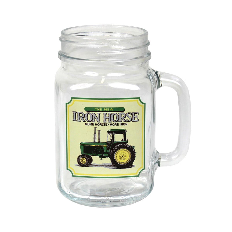 John Deere Iron Horse Drinking Jar