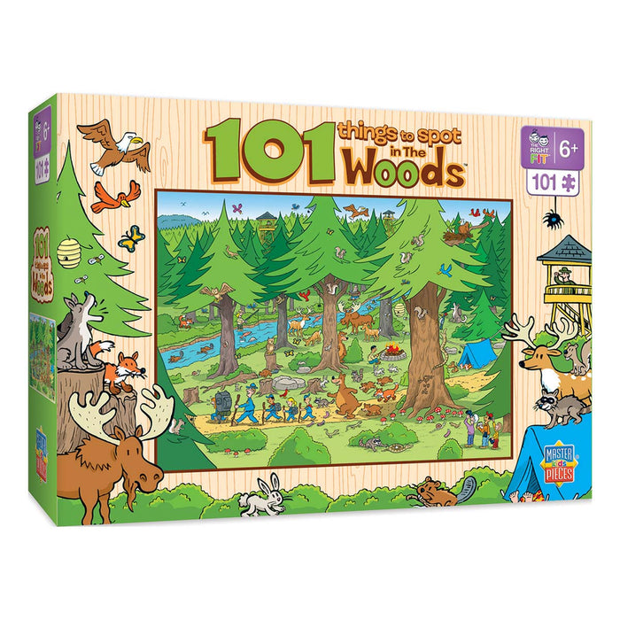101 Things to Spot in the Woods - 101 Piece Kids Puzzle