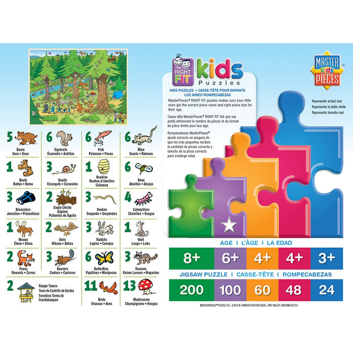 101 Things to Spot in the Woods - 101 Piece Kids Puzzle