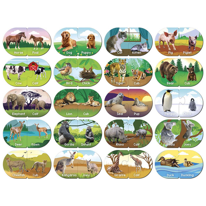 Educational Matching - Animals Jigsaw Puzzles