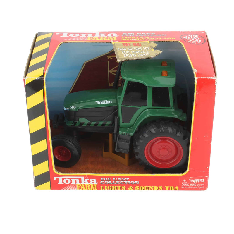 2002 Tonka Farm Lights & Sounds Diecast Tractor by Maisto