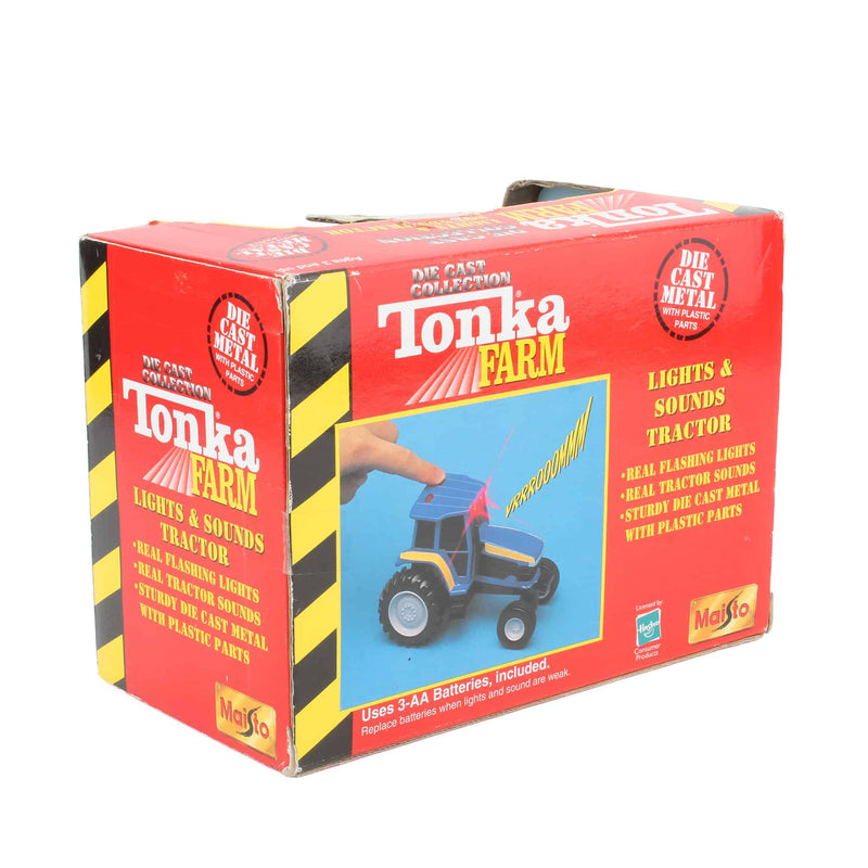 2002 Tonka Farm Lights & Sounds Diecast Tractor by Maisto