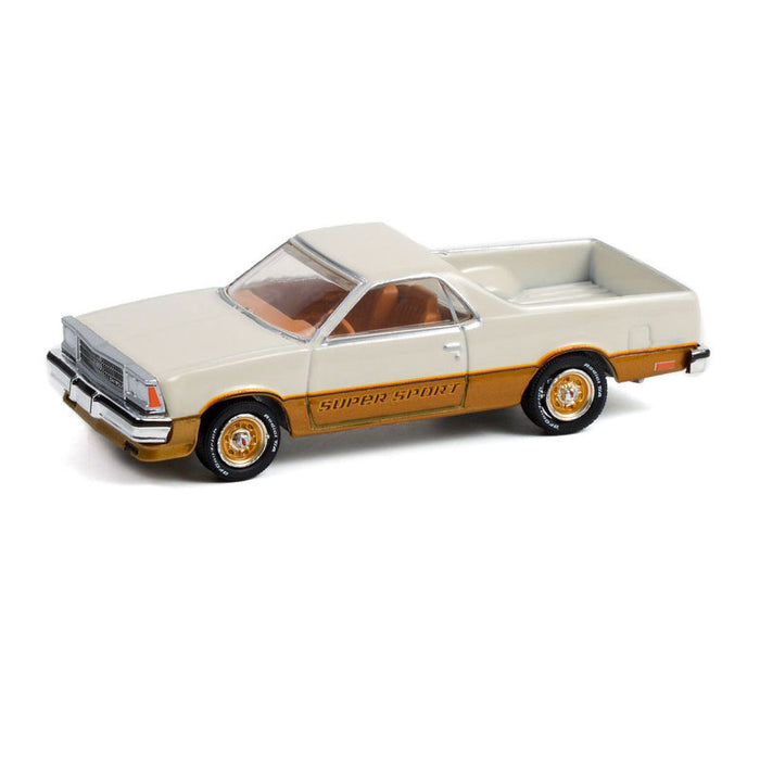 1/64 1980 Chevrolet El Camino SS, White and Gold, Muscle Series 26