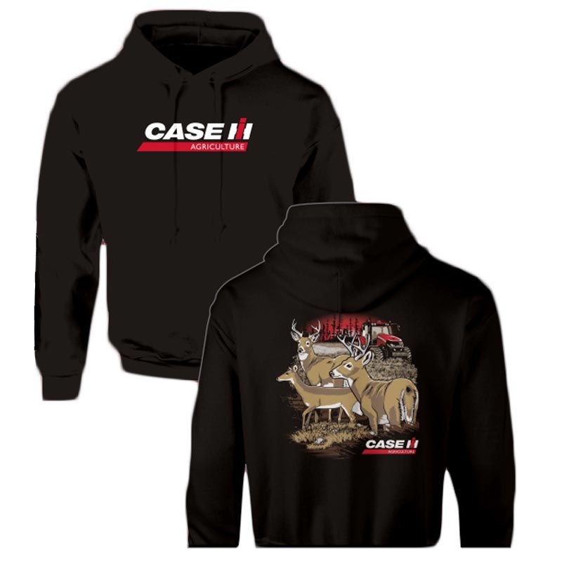 YOUTH Case IH Magnum in Field Black Hooded Sweatshirt