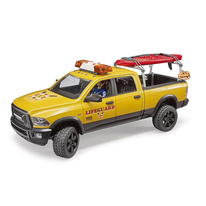 1/16 Bruder RAM 2500 Power Wagon Life Guard Truck with Figure, Paddle Board and Light & Sound Module