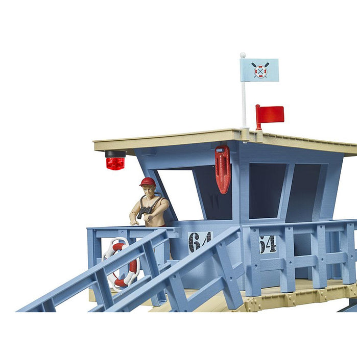 1/16 Bworld Life Guard Station with Quad and Personal Water Craft by Bruder