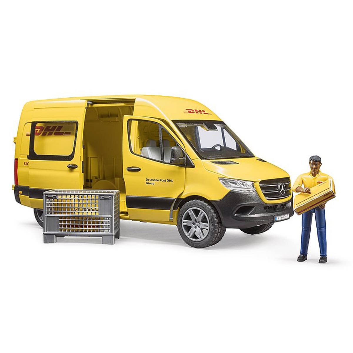 1/16 Bruder Mercedes-Benz DHL Van with Driver — Outback Toys