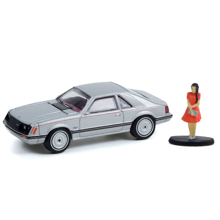 1/64 1979 Ford Mustang Coupe Ghia with Woman Figure, Hobby Shop Series 12