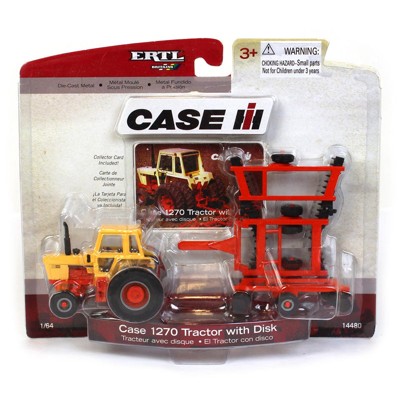 1/64 Case 1270 Agri King Desert Sunset with Disk Harrow by ERTL