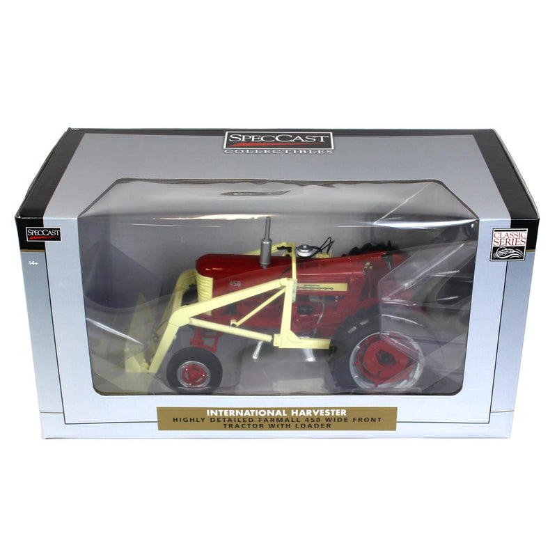 1/16 International Harvester Farmall 450 Wide Front Tractor with Loader by SpecCast