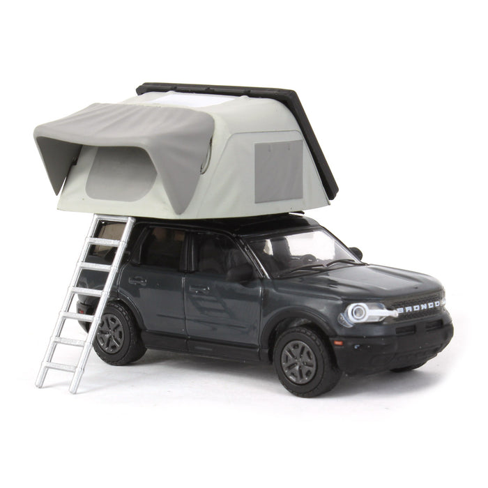 1/64 2021 Ford Bronco Sport with Modern Rooftop Tent, Great Outdoors Series 1