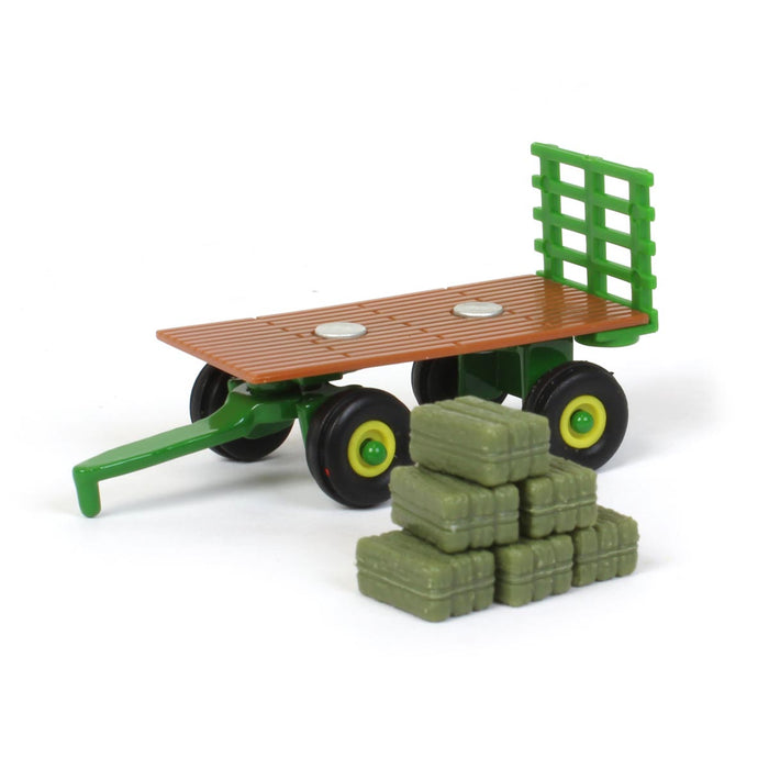 1/64 John Deere Hay Wagon with 6 Hay Bales by ERTL