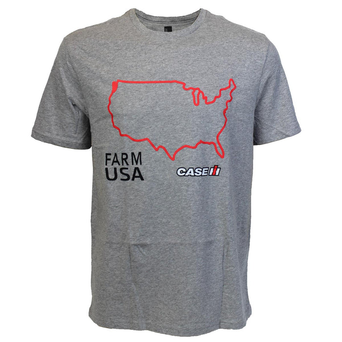 Case IH Farm USA Gray Short Sleeve T-shirt