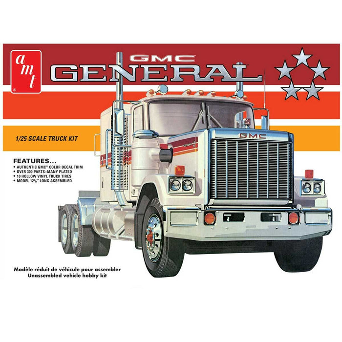 1/25 1976 GMC General Semi Tractor Plastic Model Kit - Over 300 Parts!