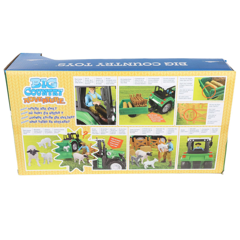 1/20 16-Piece Sheep Farmer & Tractor Playset with Accessories by Big Country Toys