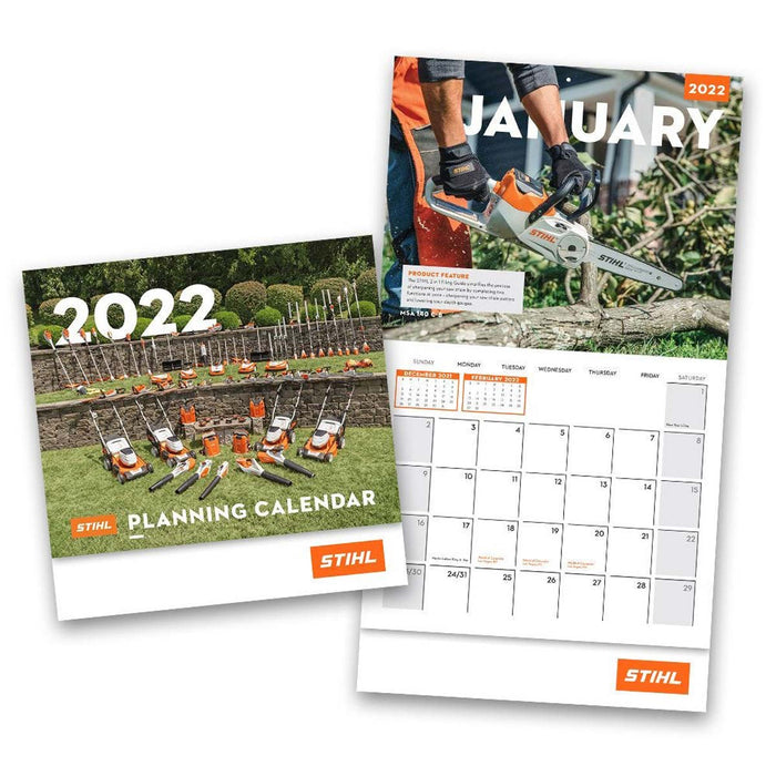 2022 STIHL 13 Month 11" x 11" Wall Calendar