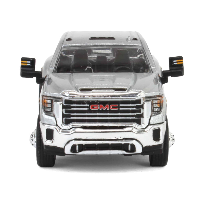 1/64 2022 GMC Sierra 3500HD Pro Dually, Quicksilver Metallic, Karson Diecast Exclusive