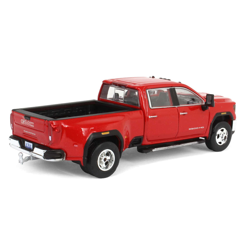 1/64 2022 GMC Sierra 3500HD Pro Dually, Cayenne Red, Karson Diecast Exclusive