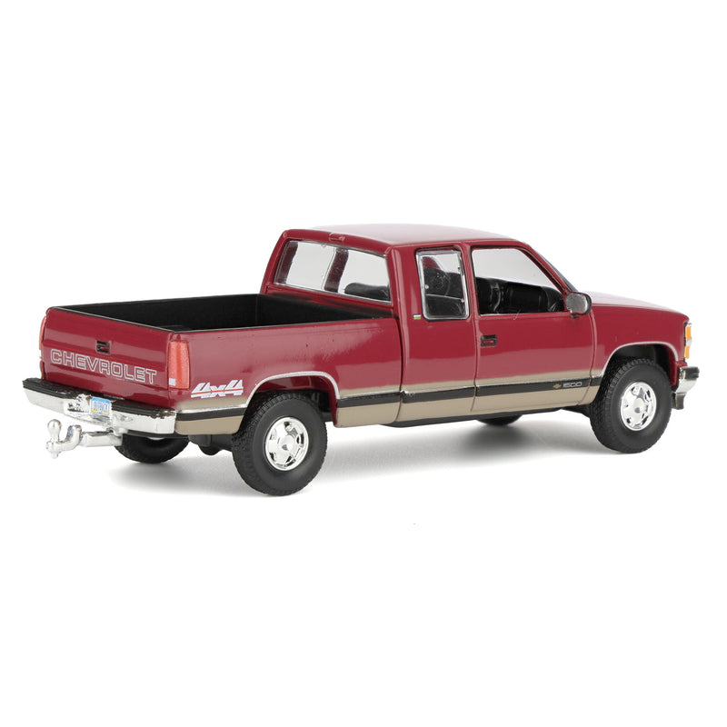 1/64 1998 Chevrolet Silverado 1500 Extended Cab Pickup Truck, Dark Toreador Red & Tan, Outback Toys Exclusive