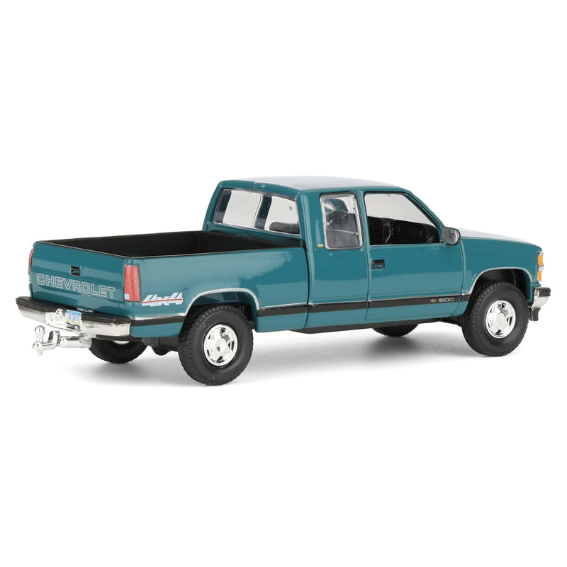 1/64 1998 Chevrolet Silverado 1500 Extended Cab Pickup Truck, Emerald Green, Outback Toys Exclusive