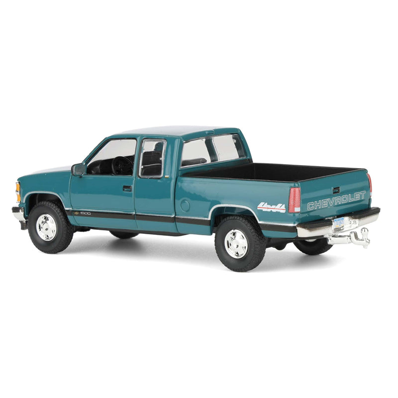 1/64 1998 Chevrolet Silverado 1500 Extended Cab Pickup Truck, Emerald Green, Outback Toys Exclusive